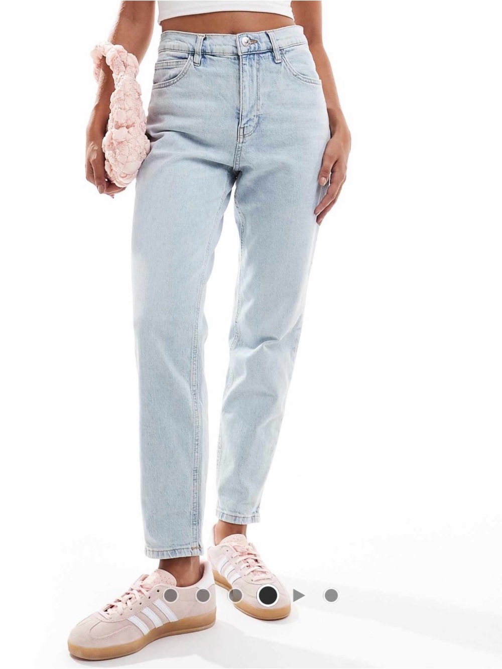 Mango New mom jeans in bleached light
